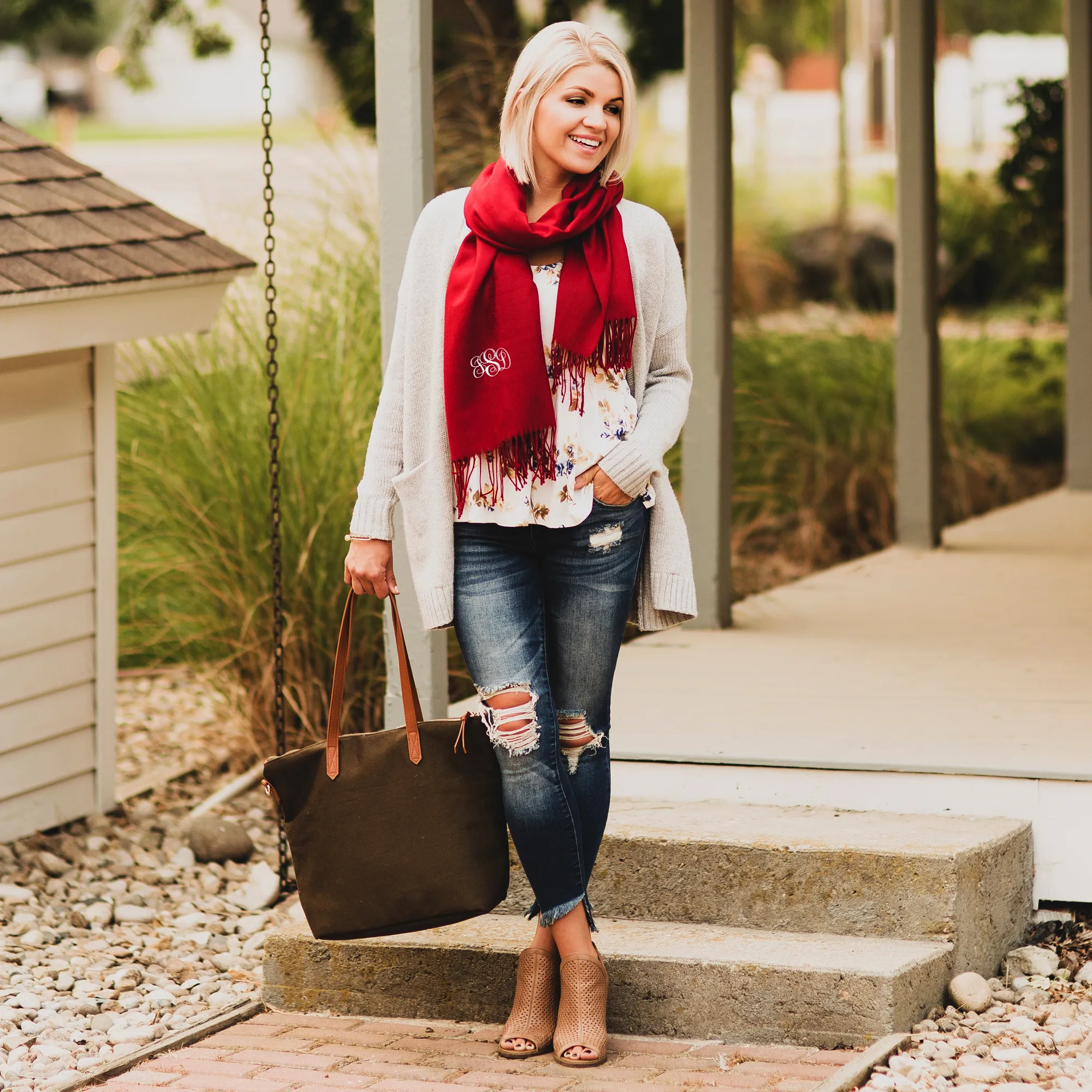 Personalized Monogram Scarf